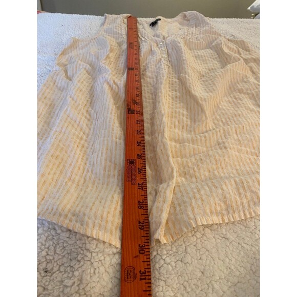 New Direction Blouse Plus Size XL Curvy Woman’s Top Striped Sleeveless Summer - Picture 10 of 10